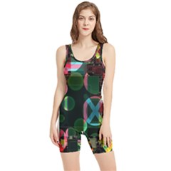 Abstract Color Texture Creative Women s Wrestling Singlet by Uceng