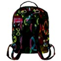 Abstract Color Texture Creative Flap Pocket Backpack (Large) View3