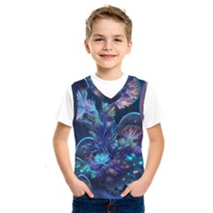 Fantasy People Mysticism Composing Fairytale Art 3 Kids  Basketball Tank Top by Uceng