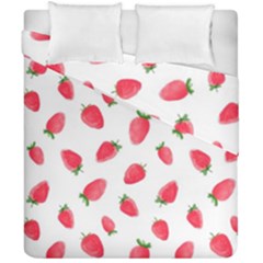 Strawberry Duvet Cover Double Side (california King Size) by SychEva