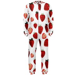 Strawberry Watercolor Onepiece Jumpsuit (men) by SychEva