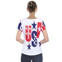 Usa Stars Fourth Of July Symbol America Usa Stars Short Sleeve Front Detail Top View2