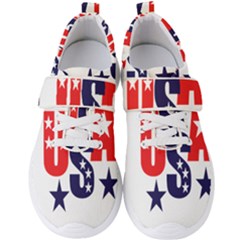 Usa Stars Fourth Of July Symbol America Usa Stars Men s Velcro Strap Shoes by Wegoenart