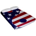 Yang Yin America Flag Abstract Art Asian Balance Fitted Sheet (California King Size) View2