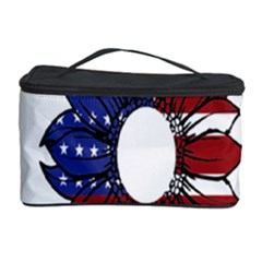 Us Flag Flower Sunshine Flag America Usa Cosmetic Storage by Wegoenart