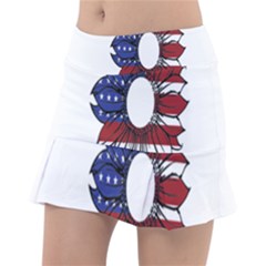 Us Flag Flower Sunshine Flag America Usa Classic Tennis Skirt by Wegoenart