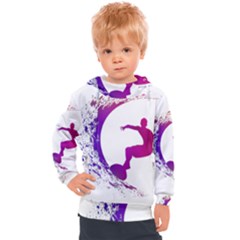 Wave Surfer Surfing Sport Athlete Water Sea Kids  Hooded Pullover by Wegoenart