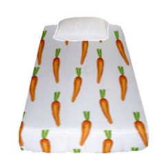 Carrot Fitted Sheet (single Size) by SychEva