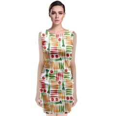 Vegetables Classic Sleeveless Midi Dress by SychEva