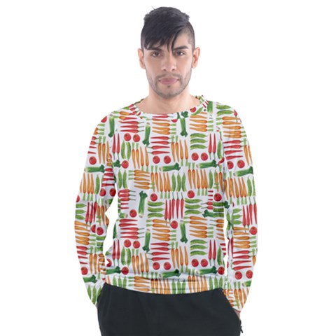 Vegetables Men s Long Sleeve Raglan Tee by SychEva