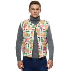 Vegetables Men s Short Button Up Puffer Vest	 by SychEva