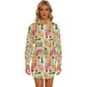 Vegetables Womens Long Sleeve Shirt Dress View1