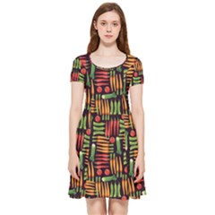 Vegetable Inside Out Cap Sleeve Dress by SychEva