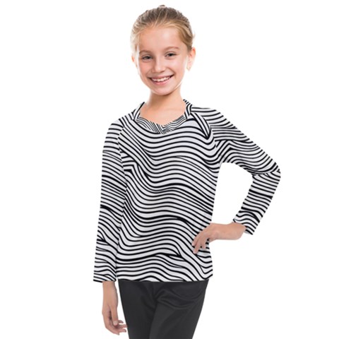 Black And White Cartoon Coloring Kids  Long Mesh Tee by Ravend