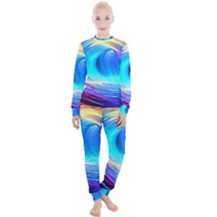 Art Fantasy Painting Colorful Pattern Design Women s Lounge Set by Ravend