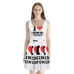 I Love Gin And Tonic Split Back Mini Dress  by ilovewhateva