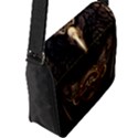 Eagle Ornate Pattern Feather Texture Flap Closure Messenger Bag (L) View2