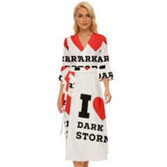 I Love Dark And Storm Midsummer Wrap Dress by ilovewhateva