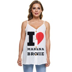 I Love Marijuana Brownie Casual Spaghetti Strap Chiffon Top by ilovewhateva