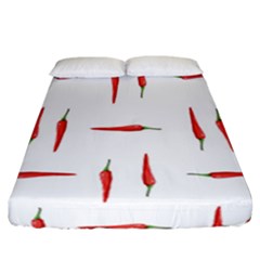 Pepper Fitted Sheet (california King Size) by SychEva