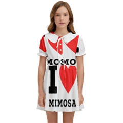 I Love Mimosa Kids  Sweet Collar Dress by ilovewhateva