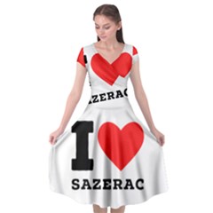 I Love Sazerac Cap Sleeve Wrap Front Dress by ilovewhateva