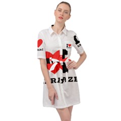 I Love Sazerac Belted Shirt Dress by ilovewhateva