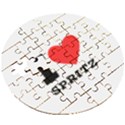 I love spritz Wooden Puzzle Round View3