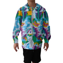 Pattern Hotdogtrap Kids  Hooded Windbreaker by Salman4z