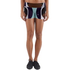 Astronaut Space Astronomy Universe Yoga Shorts by Salman4z