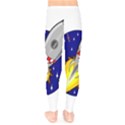 Rocket Ship Launch Vehicle Moon Kids  Leggings View2