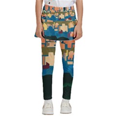 City Buildings Urban Dawn Kids  Skirted Pants by Salman4z