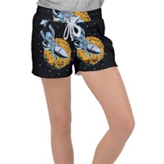 Astronaut Planet Space Science Women s Velour Lounge Shorts by Salman4z