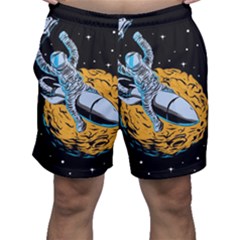 Astronaut Planet Space Science Men s Shorts by Salman4z