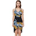 Astronaut Planet Space Science Wrap Frill Dress View1