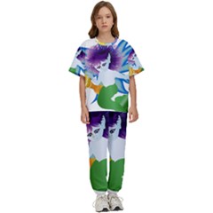 Mermaid Fantasy Undersea Merman Kids  Tee And Pants Sports Set by Salman4z