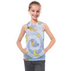 Science Fiction Outer Space Kids  Sleeveless Hoodie by Salman4z