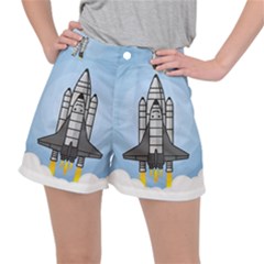 Rocket Shuttle Spaceship Science Women s Ripstop Shorts by Salman4z