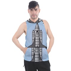 Rocket Shuttle Spaceship Science Men s Sleeveless Hoodie by Salman4z