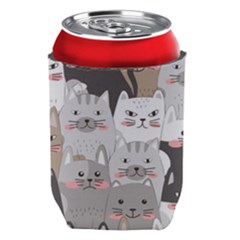 Cute Cats Seamless Pattern Can Holder by Salman4z