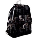 City Night Moon Skyline Skyscraper Top Flap Backpack View2