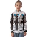 Cute Cat Hand Drawn Cartoon Style Kids  Long Sleeve Shirt View1