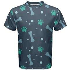 Bons Foot Prints Pattern Background Men s Cotton Tee by Salman4z