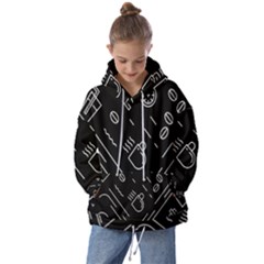 Coffee-background Kids  Oversized Hoodie by Salman4z