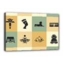 Egyptian-flat-style-icons Canvas 18  x 12  (Stretched) View1