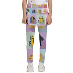 Egypt-icons-set-flat-style Kids  Skirted Pants by Salman4z