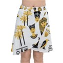 Egypt-symbols-decorative-icons-set Chiffon Wrap Front Skirt View1