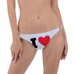 I Love White Almond Ring Detail Bikini Bottoms by ilovewhateva