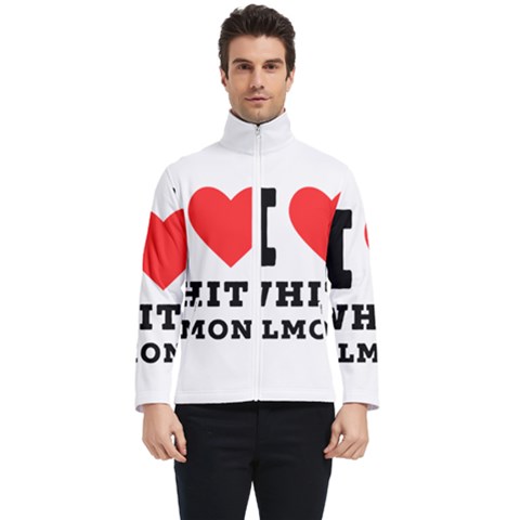 I Love White Almond Men s Bomber Jacket by ilovewhateva