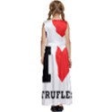 I love truffles Kids  Satin Sleeveless Maxi Dress View4